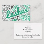 Carte de visite de prolongements de mèche (Devant / Derrière)