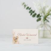 Carte de visite de promeneur de chiens (Debout devant)