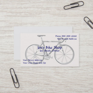 Carte de visite de propriétaire de magasin de vélo