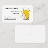 Carte de visite de psychologie (modifiable) (Devant / Derrière)