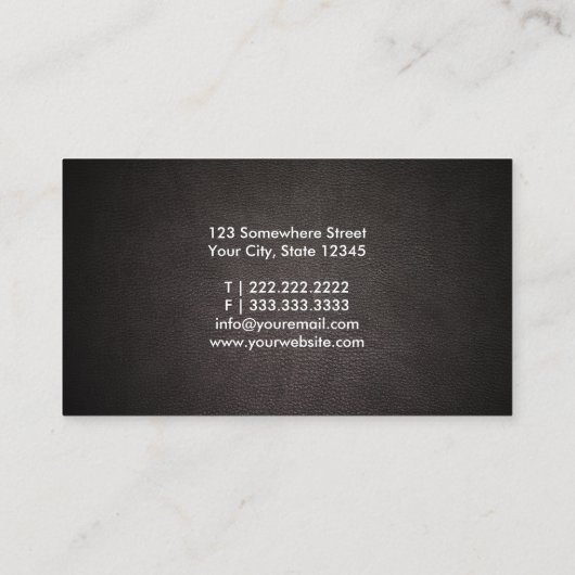 Carte de visite de psychologue de texte simple gra (Dos)