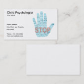 Carte de visite de psychologue d'enfant (Devant / Derrière)
