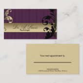 Carte de visite de psychologue et de psychiatre - (Devant / Derrière)