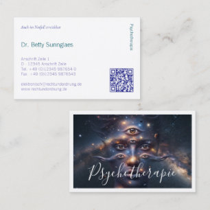 Carte de visite de psychothérapie psychologie