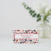 Carte de visite de purée de parfums de lunettes de (Debout devant)