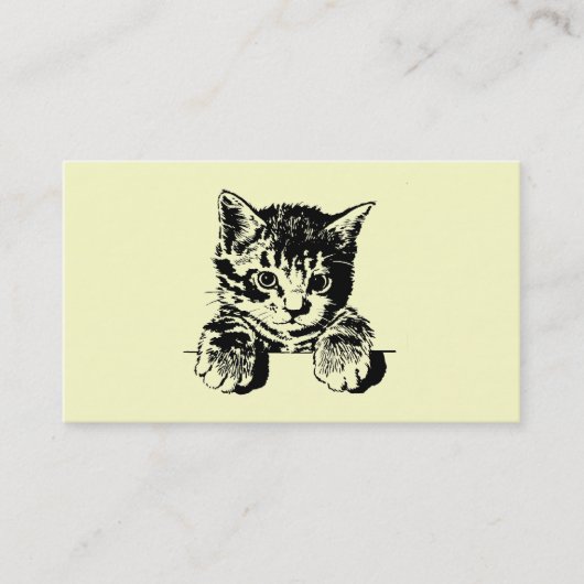 Carte de visite de PURRfection de chat (Devant)