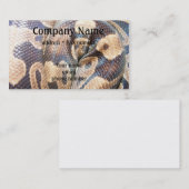 Carte de visite de python de boule (Devant / Derrière)