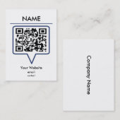 Carte de visite de QR (Devant / Derrière)