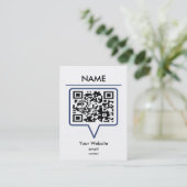 Carte de visite de QR (Debout devant)