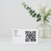 Carte de visite de QR (Debout devant)