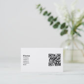 Carte de visite de QR (Debout devant)