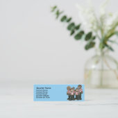 Carte de visite de quartet de raseur-coiffeur (Debout devant)