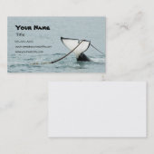 Carte de visite de queue de baleine (Devant / Derrière)