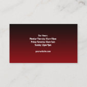 Carte de visite de quilles (Dos)