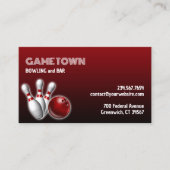 Carte de visite de quilles (Devant)