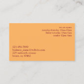 Carte de visite de quilles (Dos)