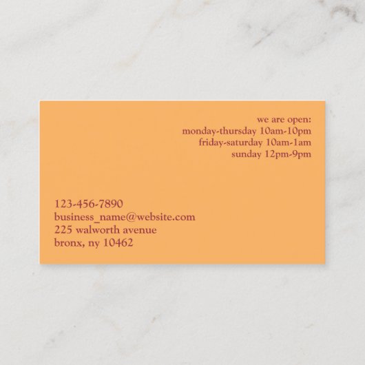 Carte de visite de quilles (Dos)