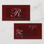 Carte de visite de "R" (Devant / Derrière)