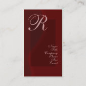 Carte de visite de "R" (Dos)