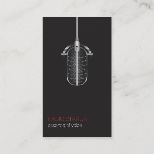 Carte de visite de radiodiffusion (Devant)