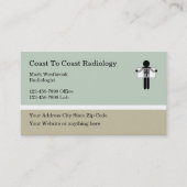 Carte de visite de radiologiste de laboratoire Méd (Devant)