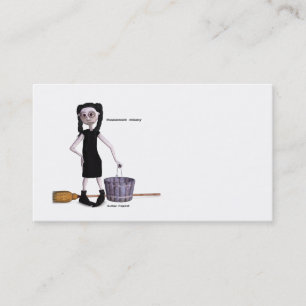 Carte de visite de Ragdoll de toile de jute