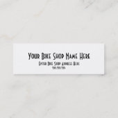 Carte de visite de rais de magasin de vélo (Dos)