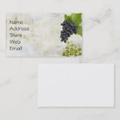 Carte de visite de raisin (Devant / Derrière)