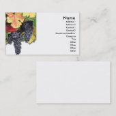 Carte de visite de raisins (Devant / Derrière)
