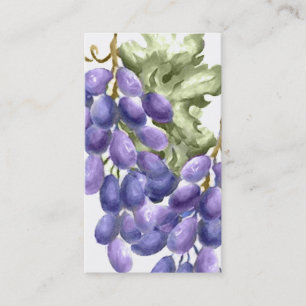 Carte de visite de raisins violets
