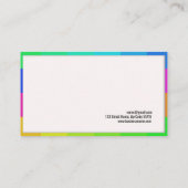 Carte de visite de rampement de bébé translucide (Dos)