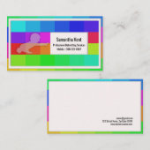 Carte de visite de rampement de bébé translucide (Devant / Derrière)