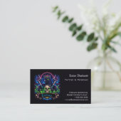 Carte de visite de rappel de rendez-vous de salon  (Debout devant)