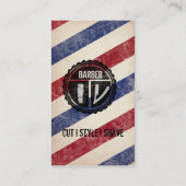 Carte de visite de raseur-coiffeur (Dos)