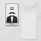 Carte de visite de raseur-coiffeur (Devant / Derrière)
