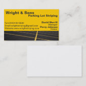 Carte de visite de rayage de parking (Devant / Derrière)