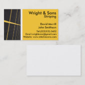 Carte de visite de rayage de parking (Devant / Derrière)