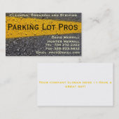 Carte de visite de rayage de parking (Devant / Derrière)