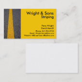 Carte de visite de rayage de parking (Devant / Derrière)