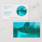 Carte de visite de rayon de Manta (Devant / Derrière)