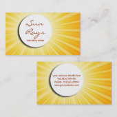 Carte de visite de rayon de soleil (Devant / Derrière)