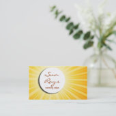 Carte de visite de rayon de soleil (Debout devant)