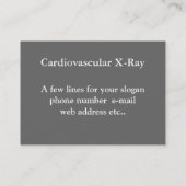 Carte De Visite ~ de rayon du coffre X potelé (Dos)