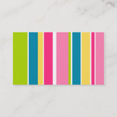 Carte de visite de rayure de sucrerie (Dos)