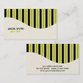 Carte de visite de rayures (Devant / Derrière)