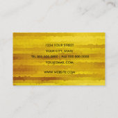 Carte de visite de rayures jaunes (Dos)