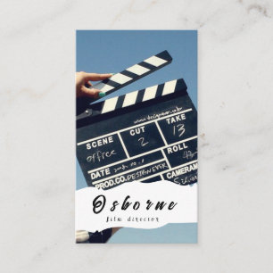 Carte de visite de réalisateur de cinéma producteu