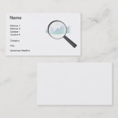 Carte de visite de recherches de marché boursier (Devant / Derrière)