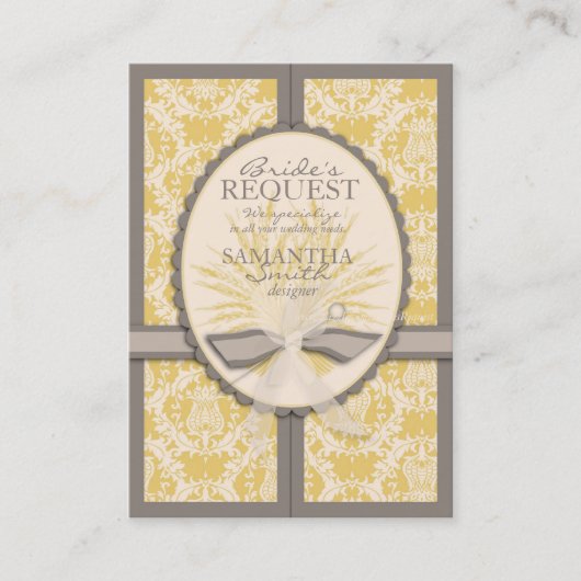 Carte de visite de récolte d'été (Devant)