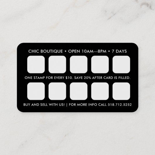 Carte de visite de récompense de code QR Motif poi (Dos)